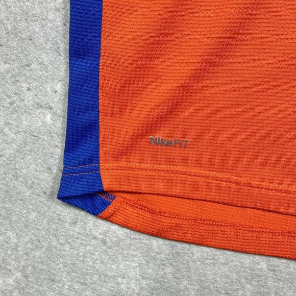 VTG Florida Gators Nike Fit Dry Polo Shirt Mens Large Orange Stadium Waffle Knit - Picture 8 of 14